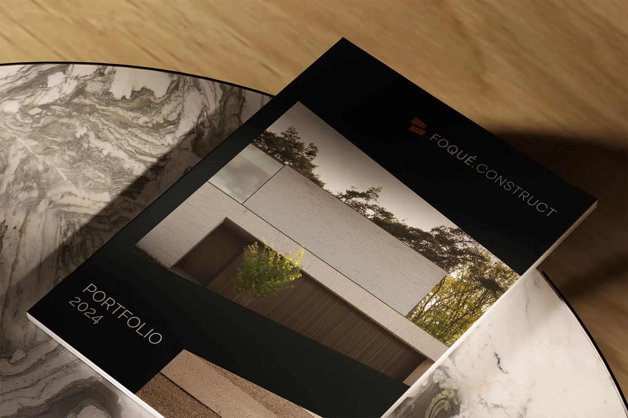 3D Magazine Mockup van Foqué Construct portfolio