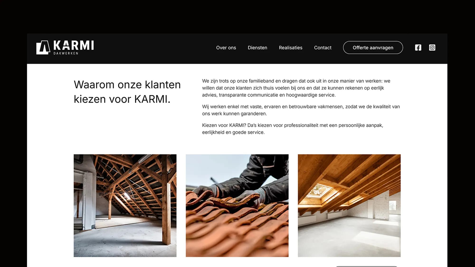karmi website lockup desktop versie